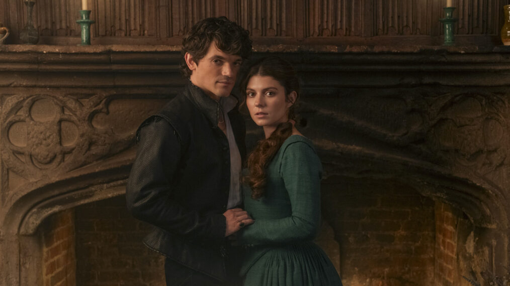 Edward Bluemel (Lord Guildford Dudley), Emily Bader (Lady Jane Grey) in 'My Lady Jane'