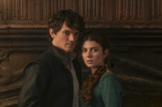 Edward Bluemel (Lord Guildford Dudley), Emily Bader (Lady Jane Grey) in 'My Lady Jane'