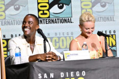 Ncuti Gatwa and Millie Gibson at 'Into the Whoniverse: A Doctor Who Panel' at the 2024 San Diego International Comic-Con