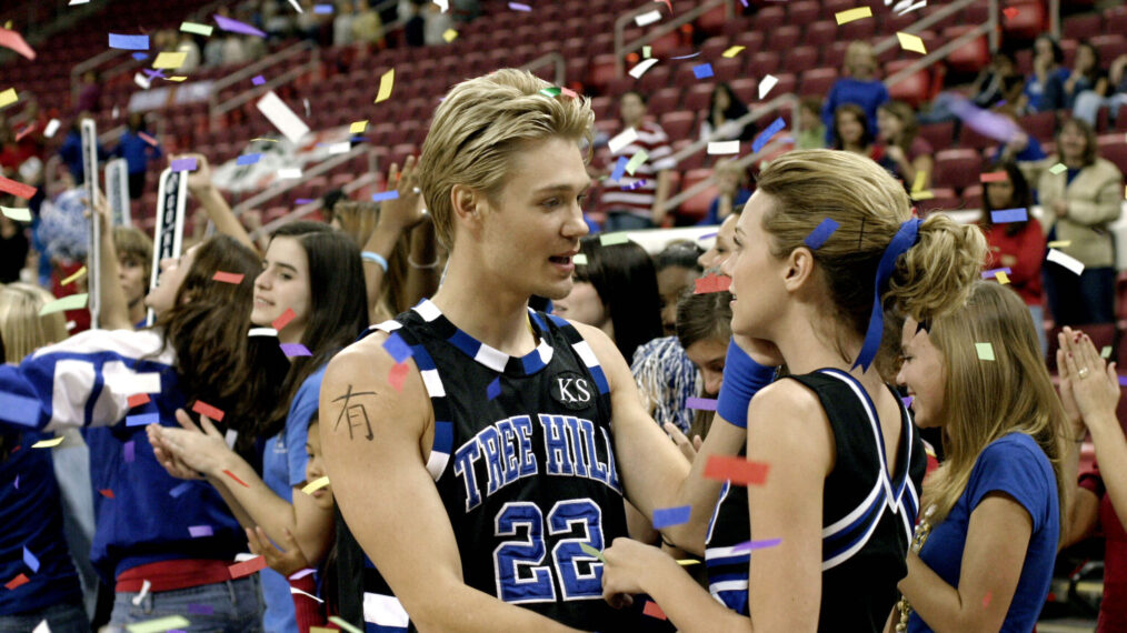 Chad Michael Murray as Lucas Scott and Hilarie Burton as Peyton Sawyer in 'One Tree Hill'