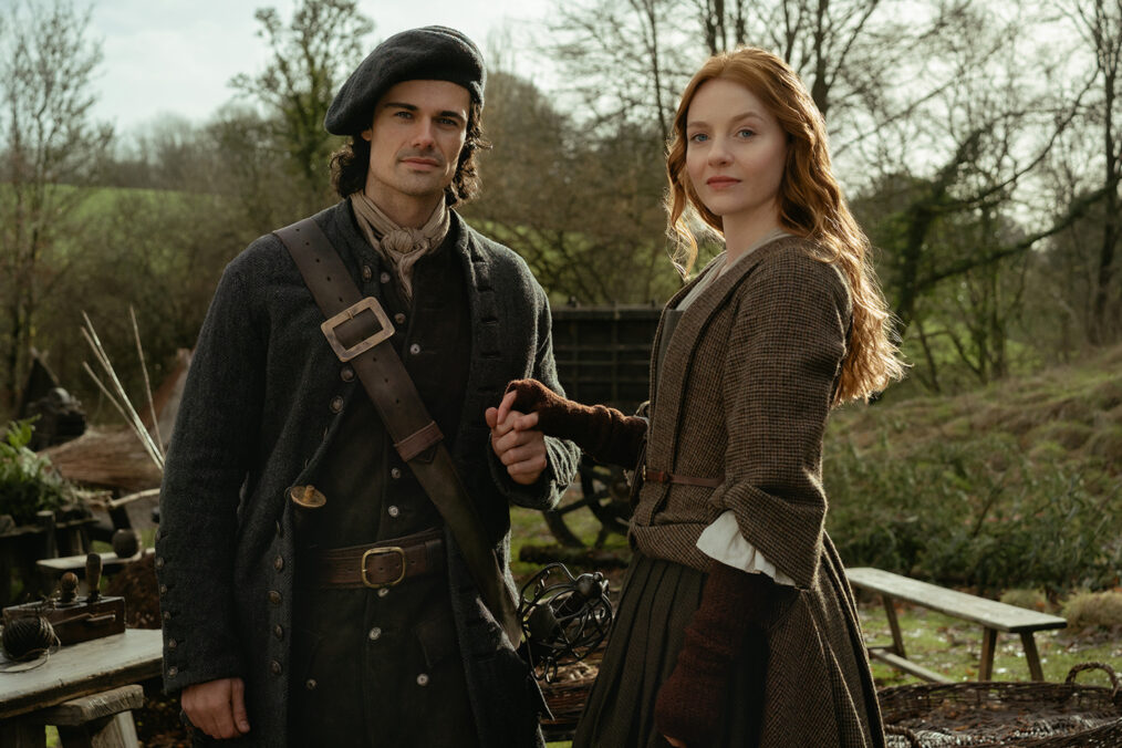 Jamie Roy and Harriet Slater in 'Outlander: Blood of My Blood'