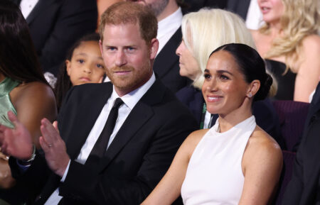 Prince Harry, Duke of Sussex and Meghan, Duchess of Sussex attend the 2024 ESPY Awards at Dolby Theatre on July 11, 2024