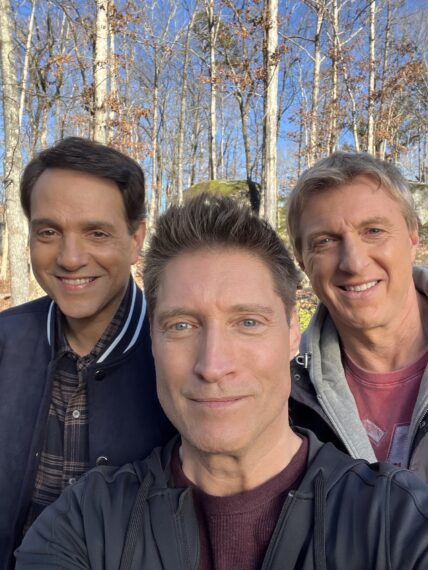 Ralph Macchio, Sean Kanan, and William Zabka