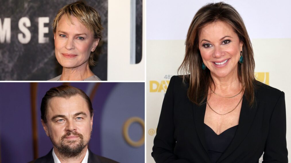 Robin Wright, Leonardo DiCaprio, and Nancy Lee Grahn