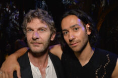 Sam Hazeldine and Maxim Baldry attend The Lord Of The Rings: The Rings Of Power SDCC Press Preview Event at Venue 808