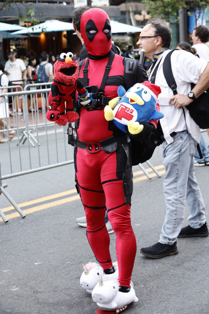 Deadpool cosplayer at San Diego Comic-Con 2024