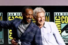 Anthony Mackie and Harrison Ford from 'Captain America: Brave New World' at SDCC 2024