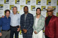 Tim Blake Nelson, Harrison Ford, Anthony Mackie, Danny Ramirez, and Giancarlo Esposito from 'Captain America: Brave New World' at SDCC 2024