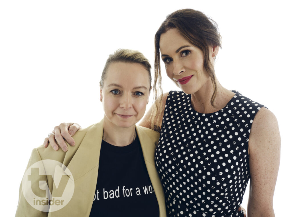 Samantha Morton and Minnie Driver of 'Serpent Queen' at TCA 2024