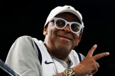 Spike Lee posse during the Artistic Gymnastics Women's Team Final on day four of the Olympic Games Paris 2024 at Bercy Arena on July 30, 2024 in Paris, France.