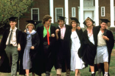 Andrew McCarthy, Mare Winningham, Rob Lowe, Judd Nelson, Ally Sheedy, Demi Moore, Emilio Estevez in 'St. Elmo's Fire'