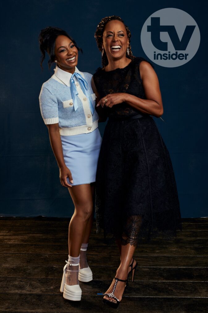 'Poppa's House' stars Tetona Jackson and Essence Atkins in TV Insider's portrait studio at TCA Summer 2024