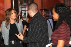 Mariska Hargitay, Ice-T, and Aime Donna Kelly on the set of 'Law & Order: SVU' Season 26