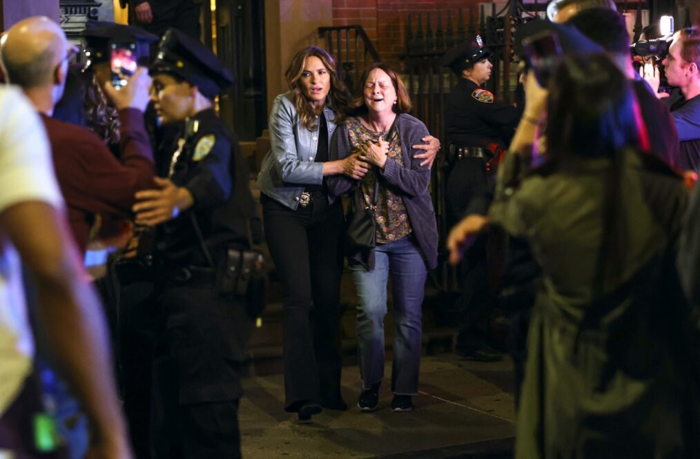 Mariska Hargitay on the set of 'Law & Order: SVU' Season 26