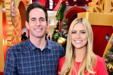 Tarek and Christina El Moussa, hosts of HGTV's hit show Flip or Flop, visited the HGTV Santa HQ at Lakewood Center. The reality stars visited with Santa, toured the new digital Santa headquarters and celebrated the holidays with fans on December 13, 2014 in Lakewood, California.