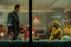 Michael Fassbender as Martian and Jodie Turner Smith as Samia Zahir in 'The Agency'