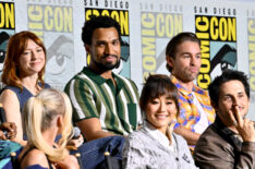Nathan Mitchell, Karen Fukuhara, Chace Crawford and Tomer Capone at the 'Let's Hear It for Prime Video's The Boys' Panel 2024 San Diego International Comic-Con