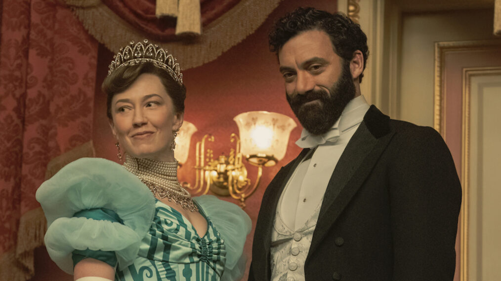 Carrie Coon and Morgan Spector in 'The Gilded Age' Season 2 finale