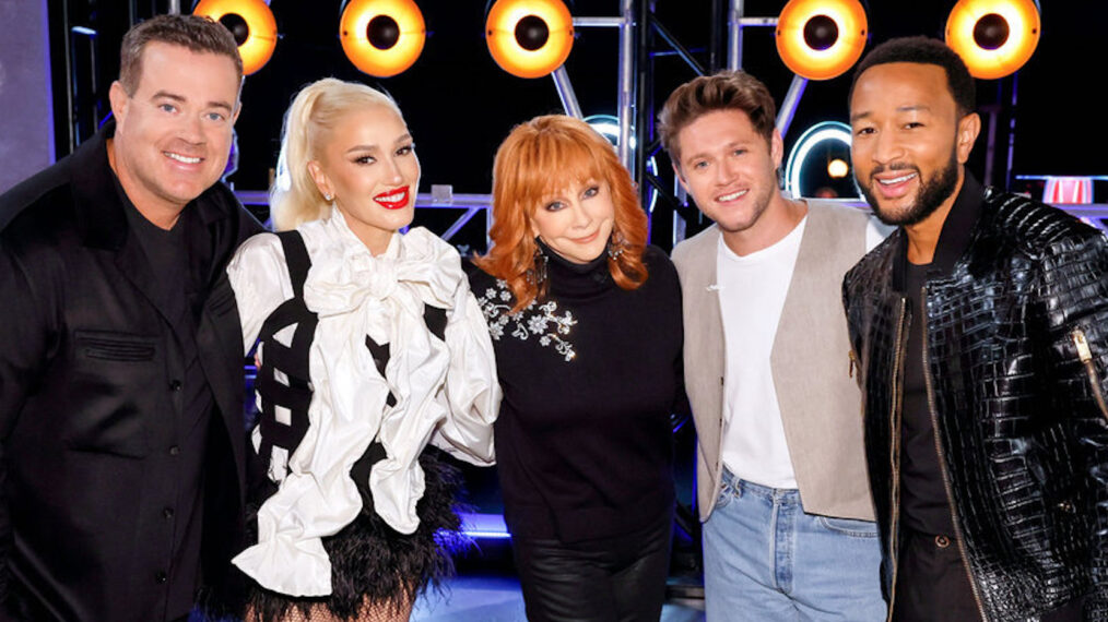 Carson Daly, Gwen Stefani, Reba McEntire, Niall Horan, John Legend, 'The Voice' Season 24 host and coaches