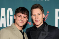 Tom Daley and Dustin Lance Black attend PFLAG National 50th Anniversary Gala at Marriott Marquis on March 03, 2023 in New York City.