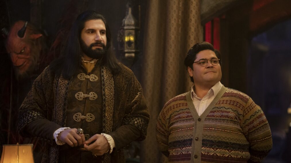 Kayvan Novak and Harvey Guillen in 'What We Do in the Shadows' Season 5