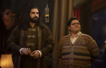 Kayvan Novak and Harvey Guillen in 'What We Do in the Shadows' Season 5