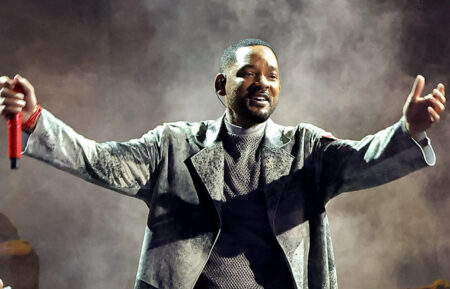 Will Smith performs onstage during the 2024 BET Awards