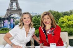 Bonjour! Savannah Guthrie and Hoda Kotb kick off TODAY's Olympic coverage broadcasting live from Trocadéro Square ahead of the Opening Ceremony.