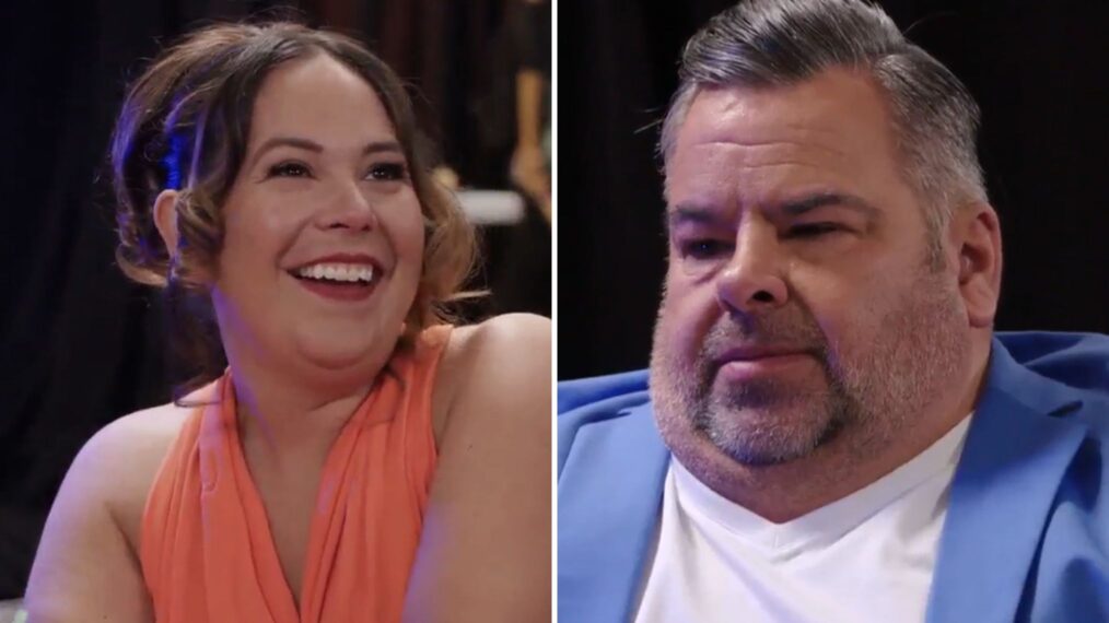 Liz Woods and Big Ed in the '90 Day Fiance: Happily Ever After?' Tell All finale