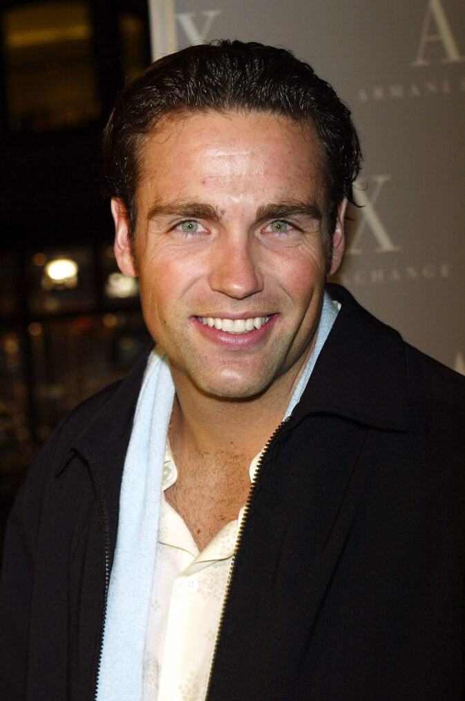 Charlie Maher from The Bachelorette attends a party celebrating the opening of the new Armani Exchange flagship store on February 20, 2003 in New York City.