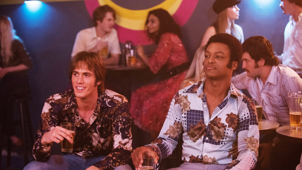 EVERYBODY WANTS SOME!!, foreground from left: Blake Jenner, J. Quinton Johnson, 2016. ph Van Redin / © Paramount Pictures / courtesy Everett Collection