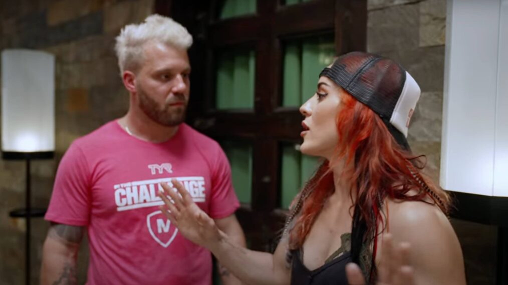 Paulie Calafiore and Cara Maria Sorbello on The Challenge 40