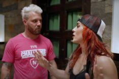 Paulie Calafiore and Cara Maria Sorbello on The Challenge 40