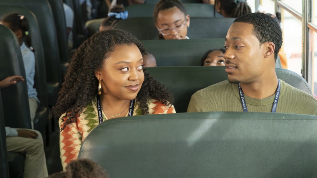 Quinta Brunson and Tyler James Williams in 'Abbott Elementary'