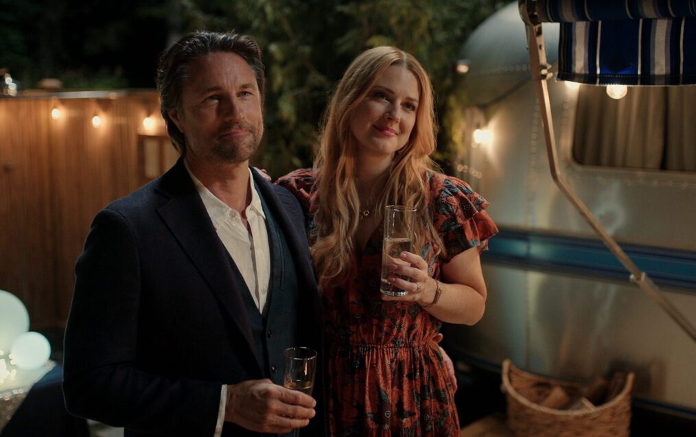 Martin Henderson as Jack Sheridan, Alexandra Breckenridge as Mel Monroe in 'Virgin River'