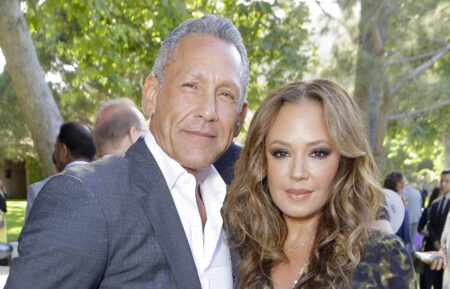 Angelo Pagan and Leah Remini