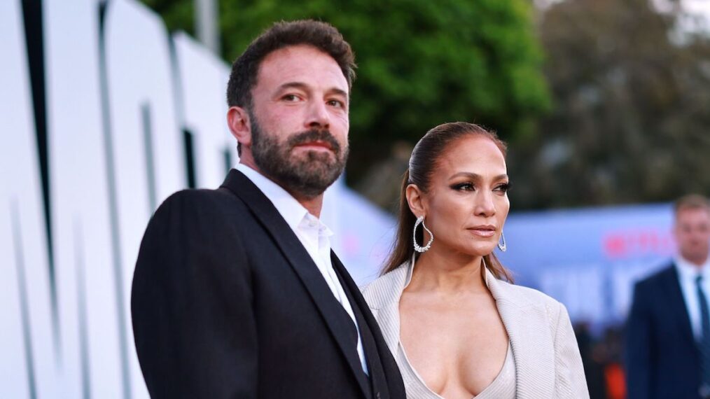 Ben Affleck and Jennifer Lopez at the Los Angeles premiere of 'The Mother' in 2023