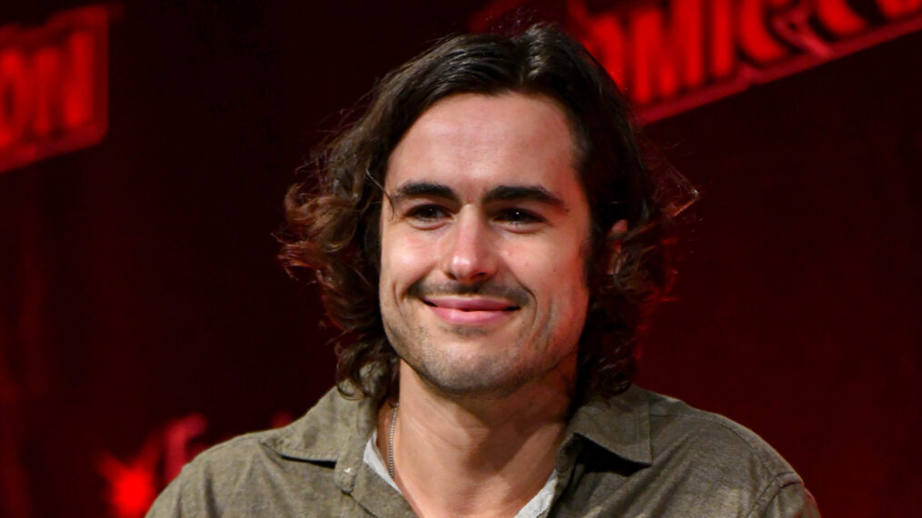 Ben Schnetzer speaks during Y: The Last Man (FX on Hulu) At Long Last! at Day 3 of New York Comic Con 2021 at Jacob Javits Center on October 09, 2021 in New York City.