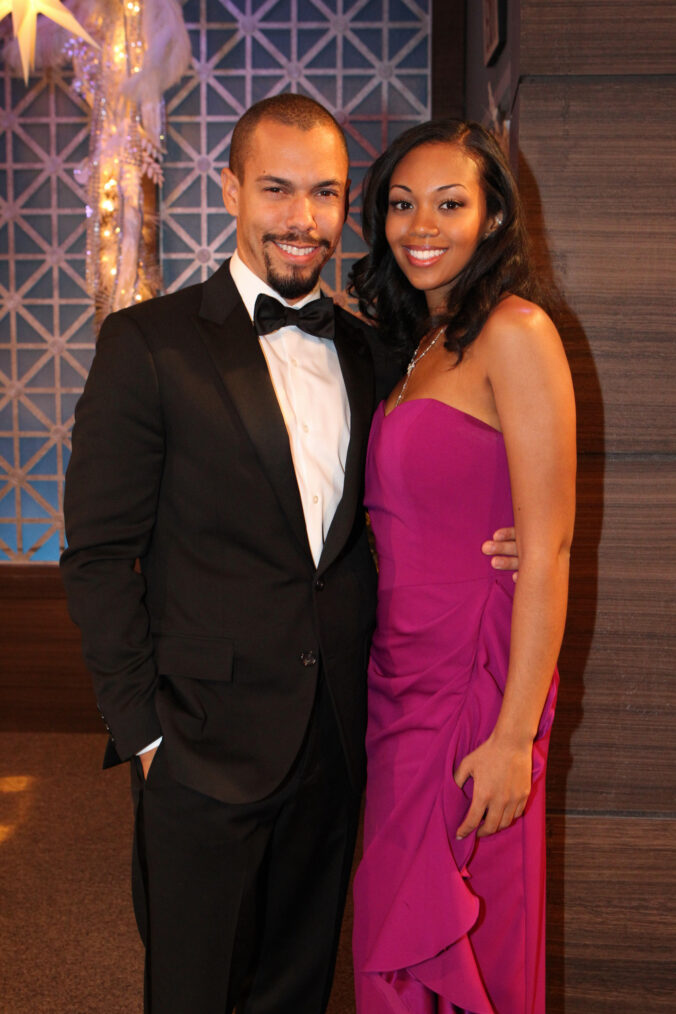 Bryton James (Devon Hamilton) and Mishael Morgan (Hilary Hamilton) on 'The Young and the Restless'