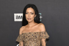 Christian Serratos arrives at The Walking Dead Live: The Finale Event at The Orpheum Theatre on November 20, 2022 in Los Angeles, California.