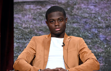 Akili McDowell of 'David Makes Man' speaks onstage during the OWN: Oprah Winfrey Network portion of the Discovery, Inc.'s Summer 2019 TCA Tour at The Beverly Hilton Hotel on July 25, 2019 in Beverly Hills, California.