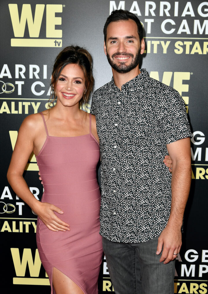 Desiree Hartsock and Chris Siegfried attend the premiere of WE tv's 