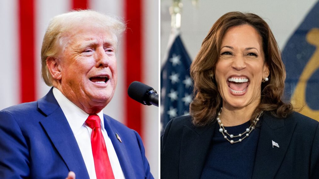 Donald Trump and Kamala Harris