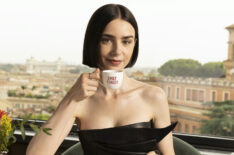 Lily Collins promoting 'Emily in Paris' Season 5