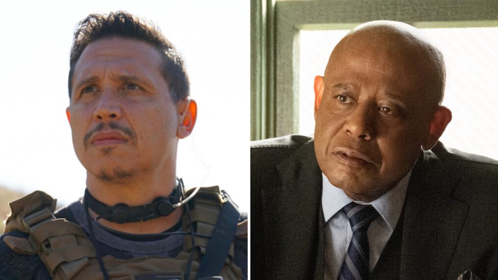 Erik Palladino in 'NCIS: Los Angeles' (L); Forest Whitaker in 'Godfather of Harlem' Season 3 (R)