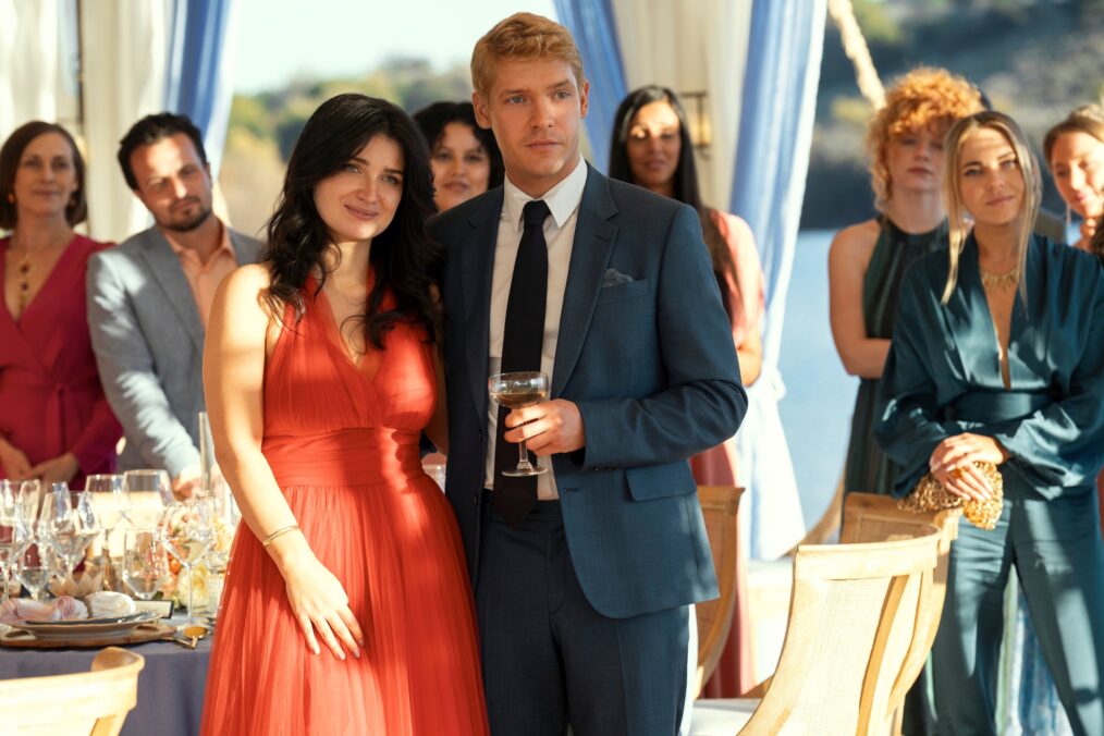 Eve Hewson as Amelia Sacks, Billy Howle as Benji Winbury in 'The Perfect Couple'