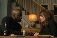 Mike Colter as David Acosta and Katja Herbers as Kristen Bouchard in the 'Evil' series finale 'Fear of the End'