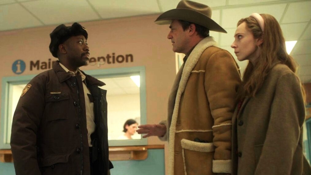 Lamorne Morris, Jon Hamm, and Juno Temple in 'Fargo' Year 5