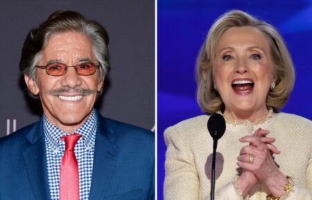 Geraldo Rivera and Hillary Clinton