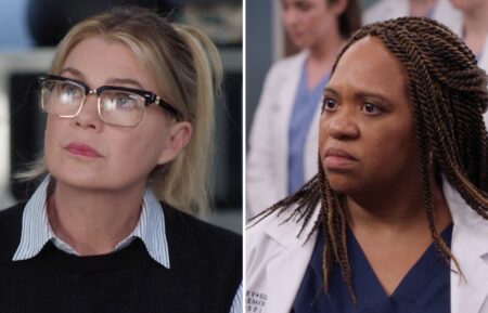 Ellen Pompeo and Chandra Wilson in 'Grey's Anatomy' Season 21